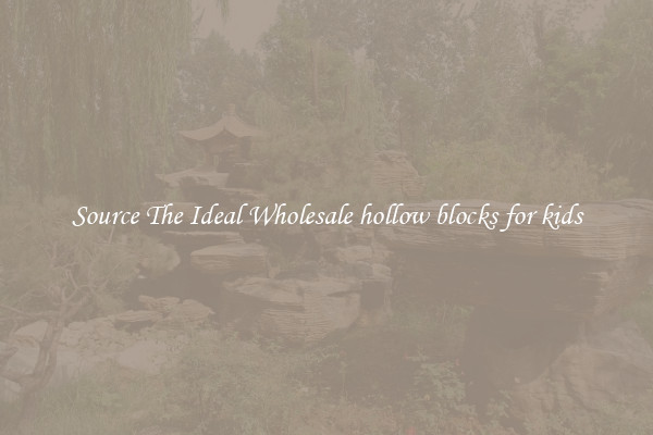 Source The Ideal Wholesale hollow blocks for kids