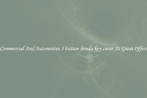Commercial And Automotive 3 button honda key cover At Great Offers