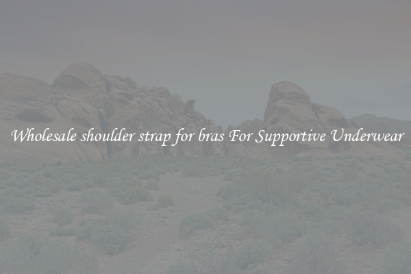 Wholesale shoulder strap for bras For Supportive Underwear