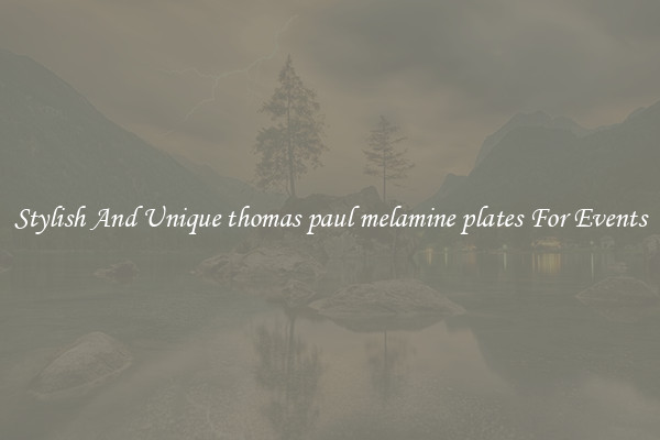 Stylish And Unique thomas paul melamine plates For Events
