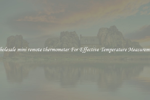 Wholesale mini remote thermometer For Effective Temperature Measurement