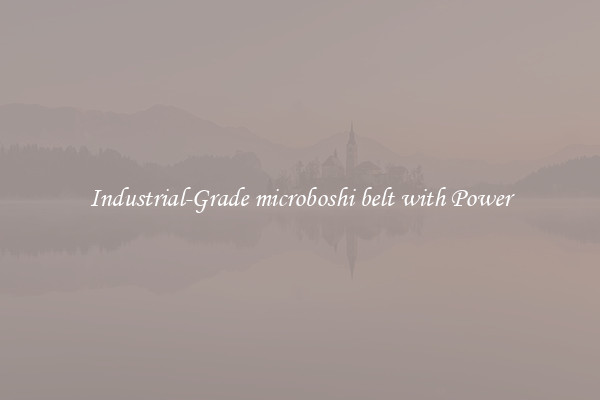 Industrial-Grade microboshi belt with Power
