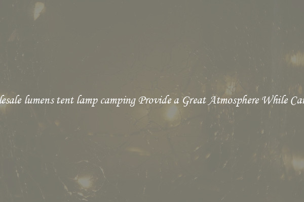 Wholesale lumens tent lamp camping Provide a Great Atmosphere While Camping