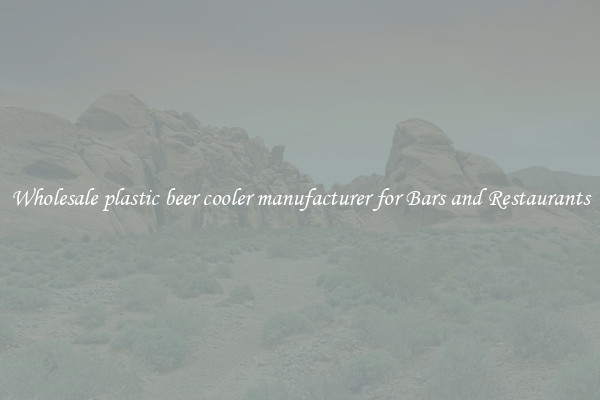 Wholesale plastic beer cooler manufacturer for Bars and Restaurants