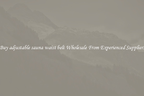 Buy adjustable sauna waist belt Wholesale From Experienced Suppliers