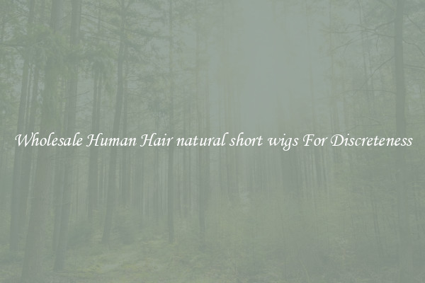 Wholesale Human Hair natural short wigs For Discreteness